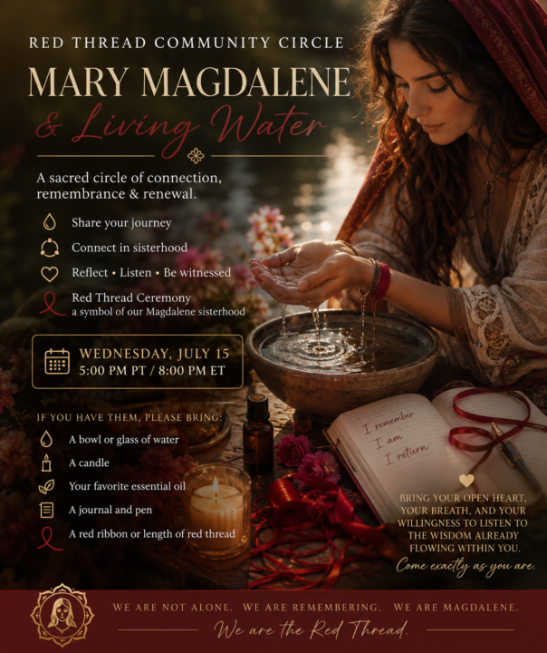 🧵 Red Thread Community Circle | Wednesday @5pmPT/8pmET