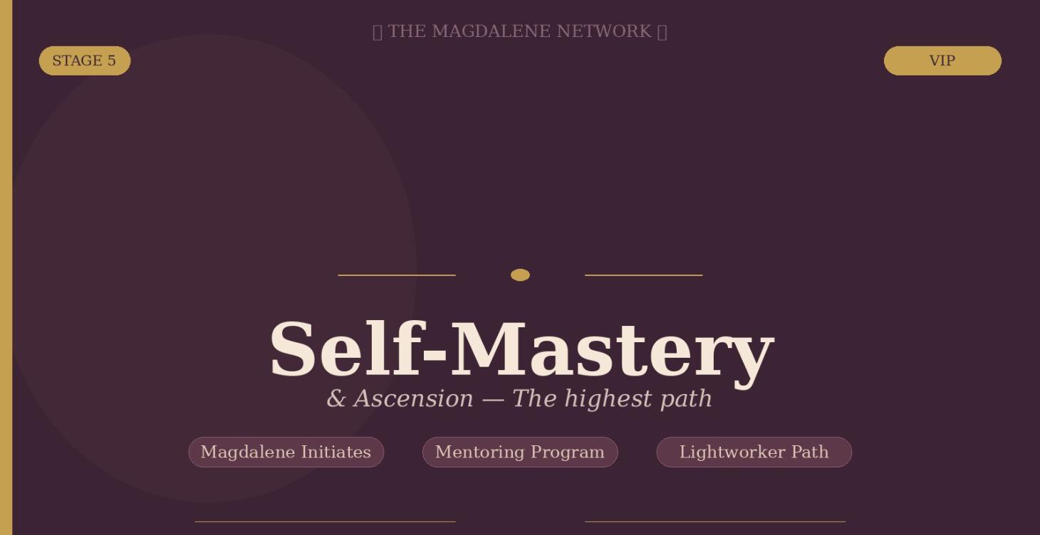 ✨ SELF-MASTERY — Magdalene Initiates