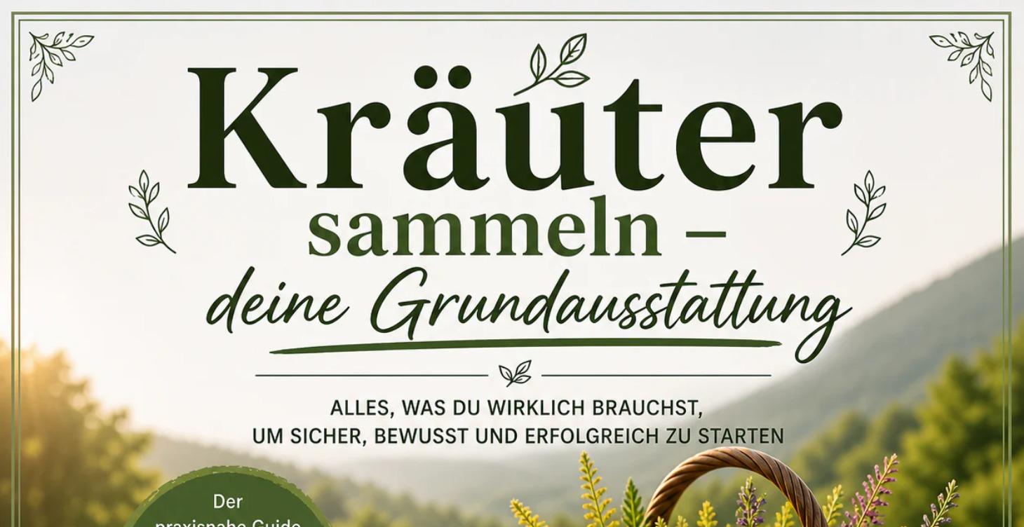 PDF Guide: Kräuter sammeln- Deine Grundausstattung