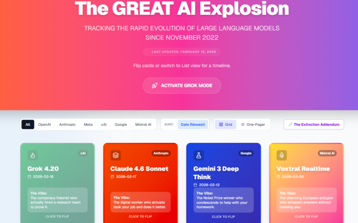 It's a graveyard of LLMs 🥹 (so I've included the fossil 🦴 record in my app)