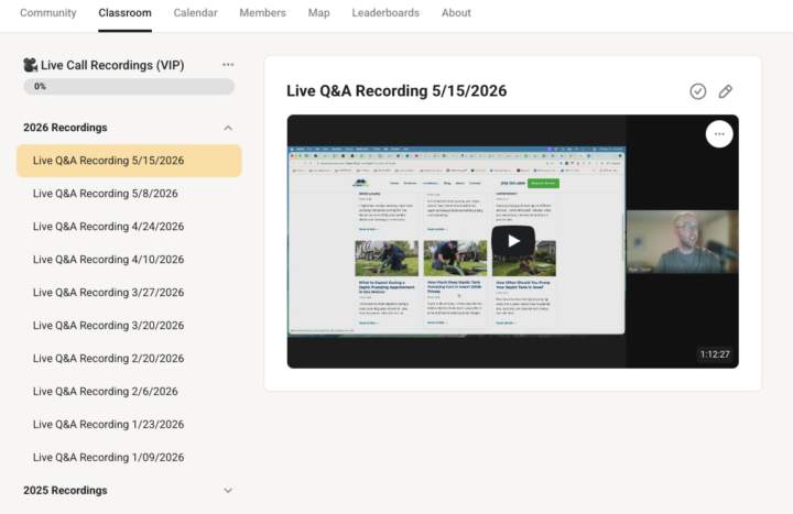Live Q&A Call Recordings (Quick Reminder)