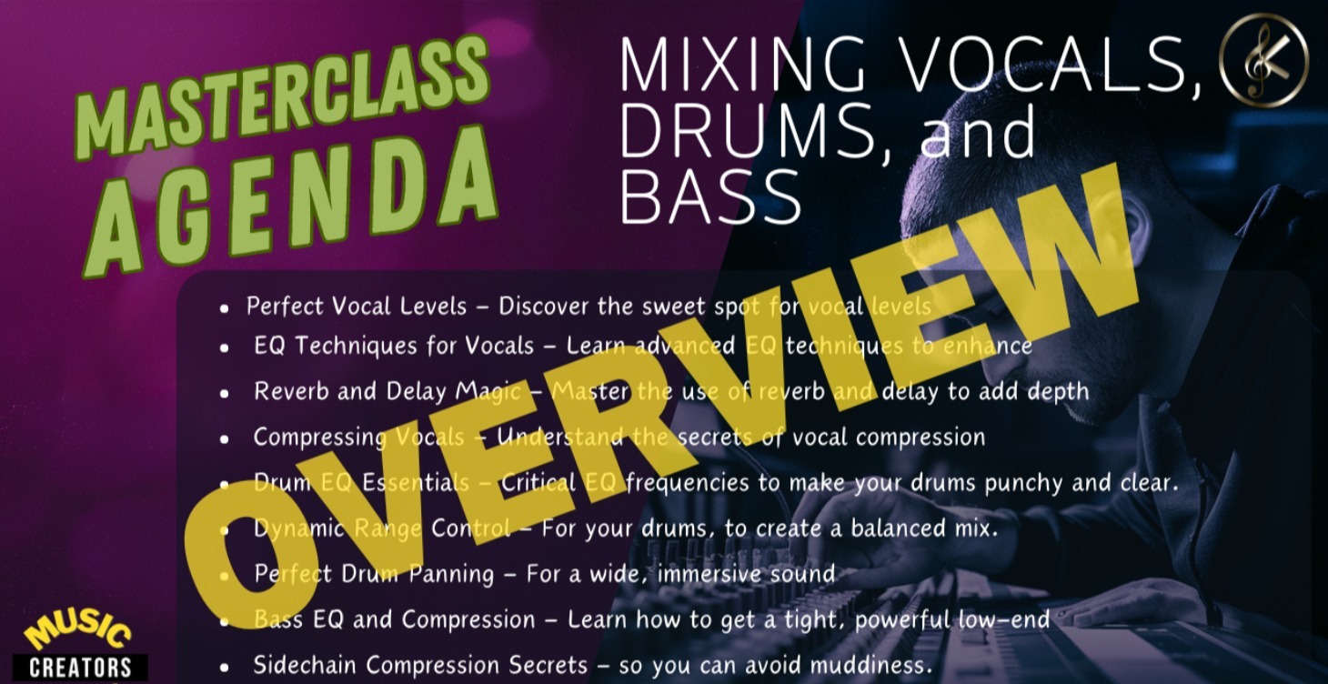 WORKSHOP: Mixing Vocals, Drums, and Bass