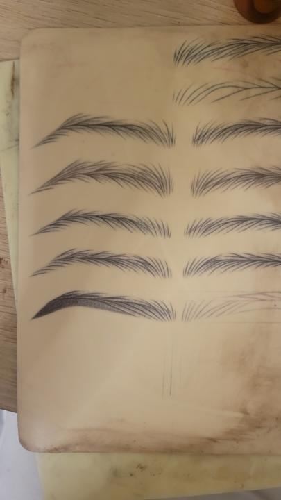Hair stroke pattern 
