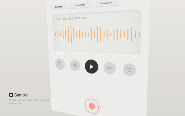 Google Chrome extension lets you Sample audio from your browser...