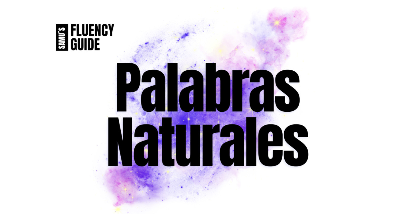 USO NATURAL de las palabras