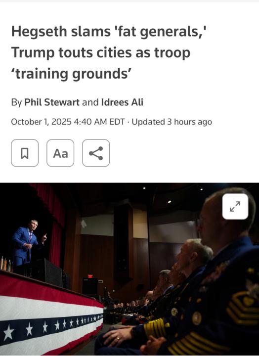 Should Generals Have To Pass PT Standards?