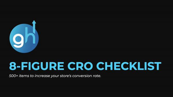 🎯 8-Figure CRO Checklist [100% FREE] 🎯