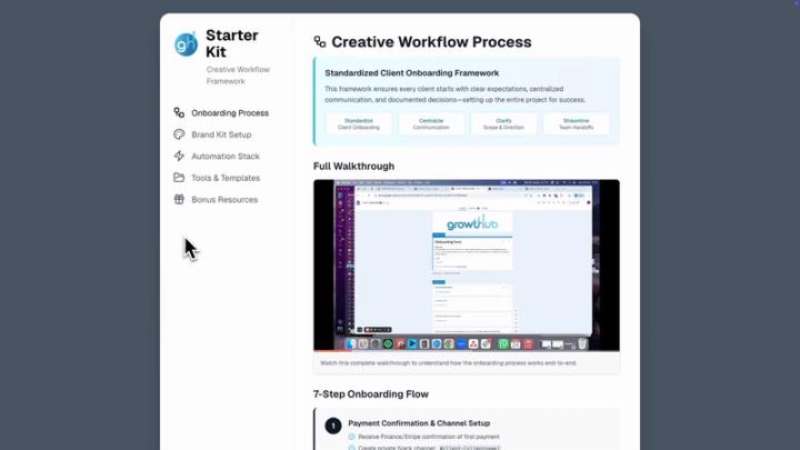 🔥 Full Creative Workflow Starter Kit 🔥