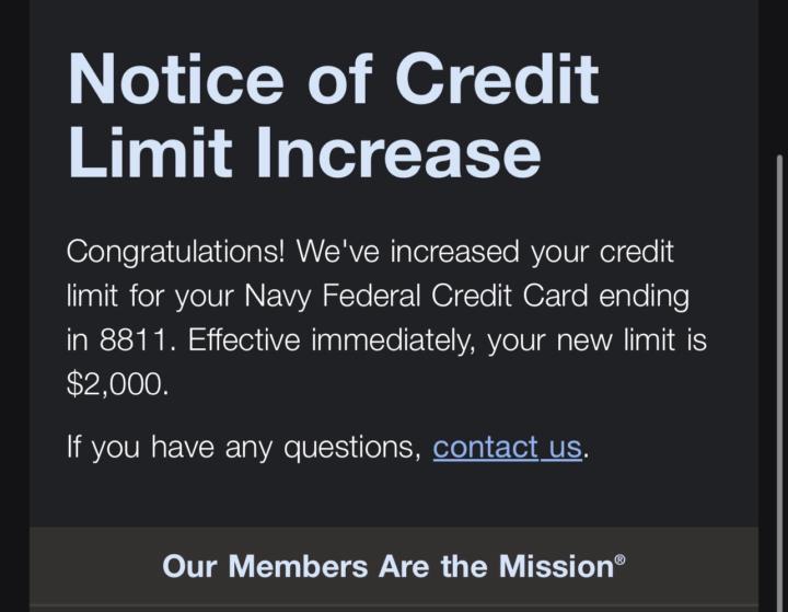 Navy Reconsideration limite increase 