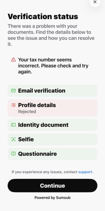 New ITIN Number Rejected on Plasma One App Verification – What Should I Do?