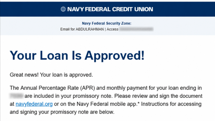  Pledge Loan approved 1 day after joining Navy Fed