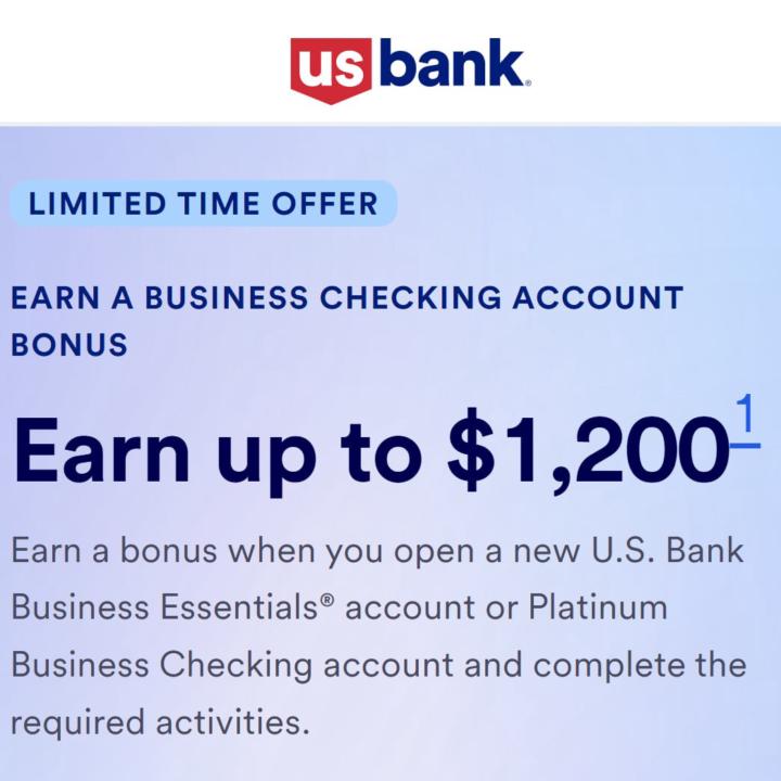 U.S. Bank business bonus now up to USD 1,500