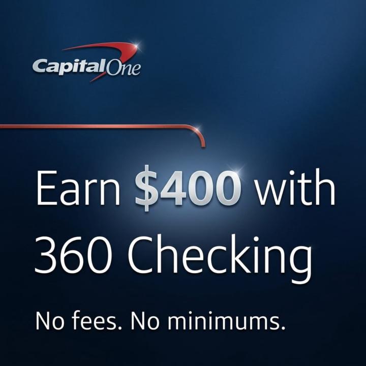Capital One 360 Checking now at USD 400