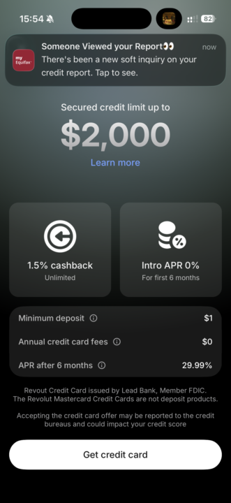 Revolut Secured Credit Card