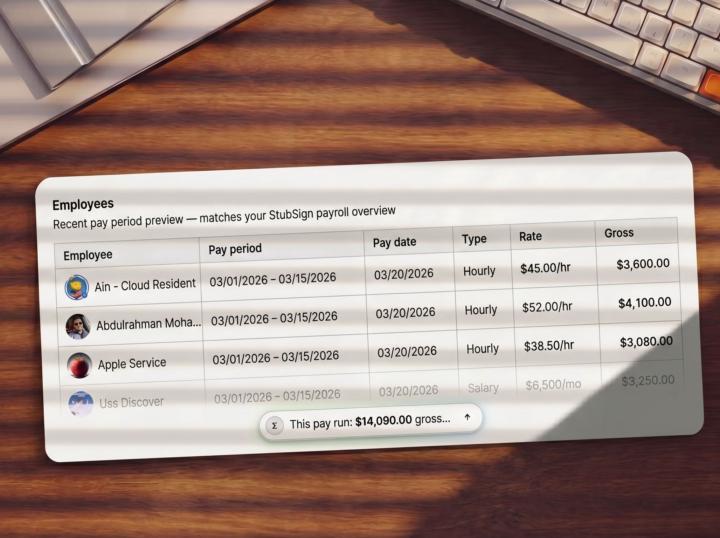 Paystubs are live, direct deposits next