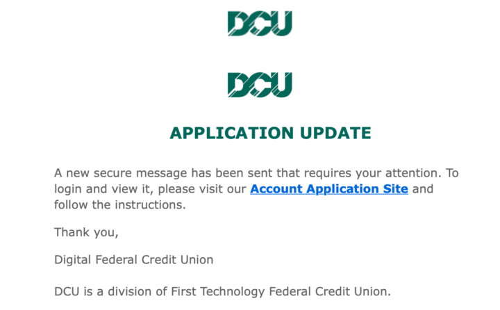 DCU Application Approved