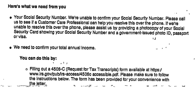 Amex Asking for SSN?