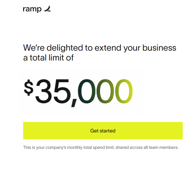 Ramp Approved — $35,000 ✅