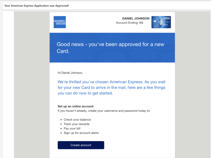 Amex BCE approved ✅