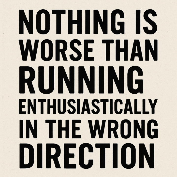 Which way are you running?