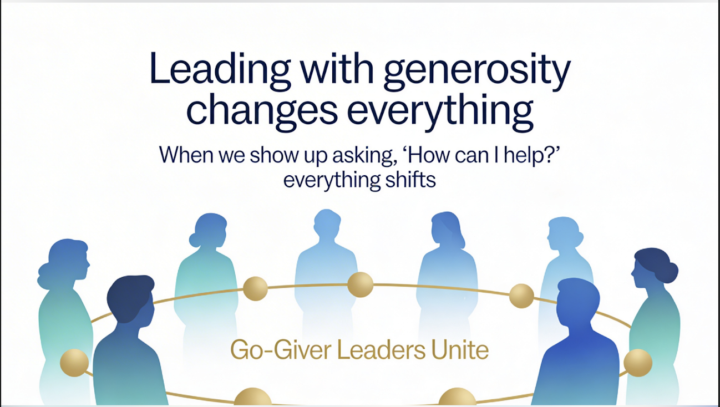 Leading with Generosity