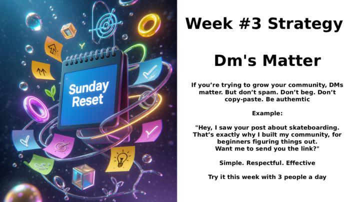 Sunday Reset Week #3 Strategy - Dm's Matter