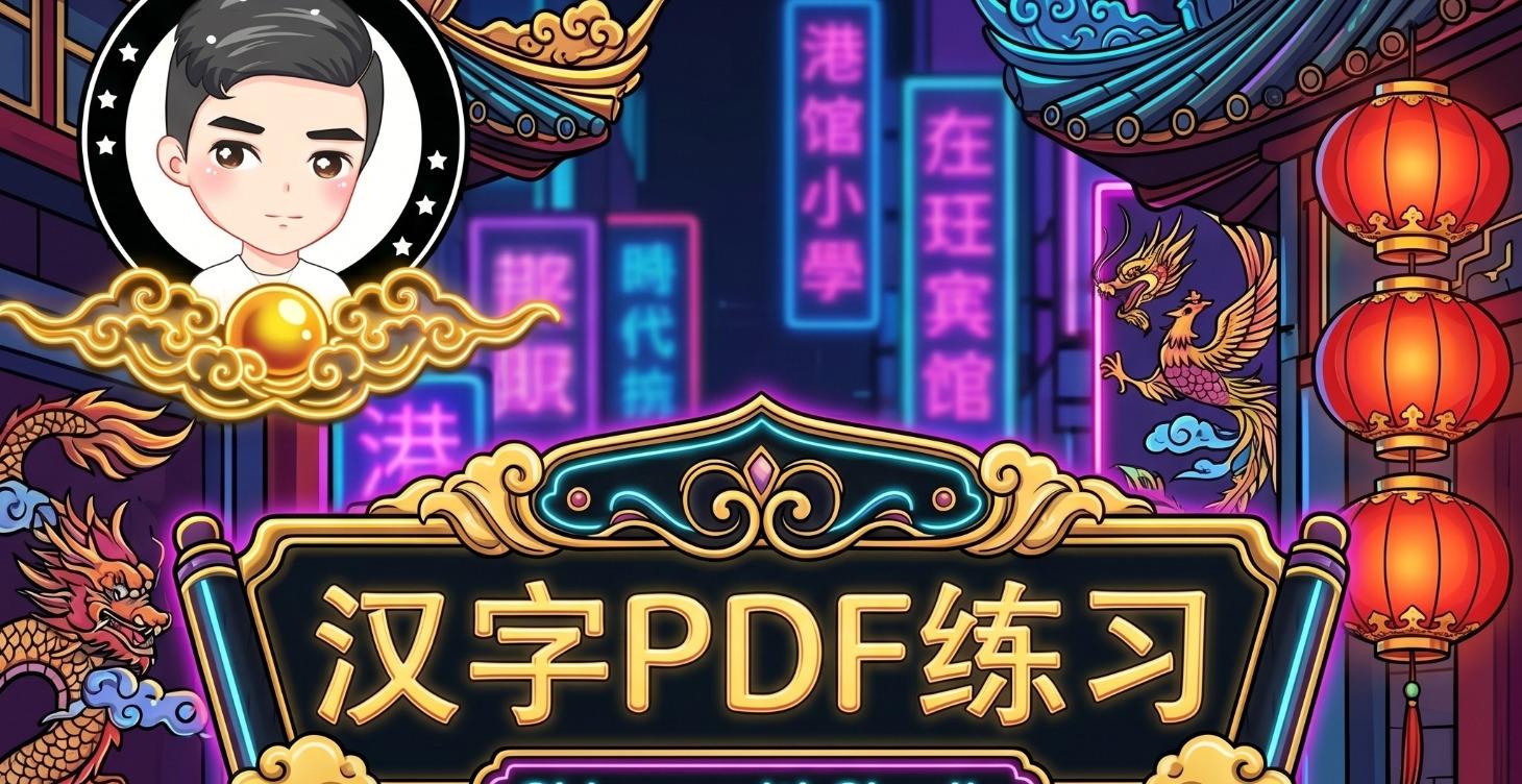 Free character writing material in PDF（HSK1 level）