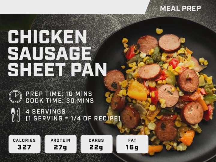 Chicken Sausage Sheet Pan