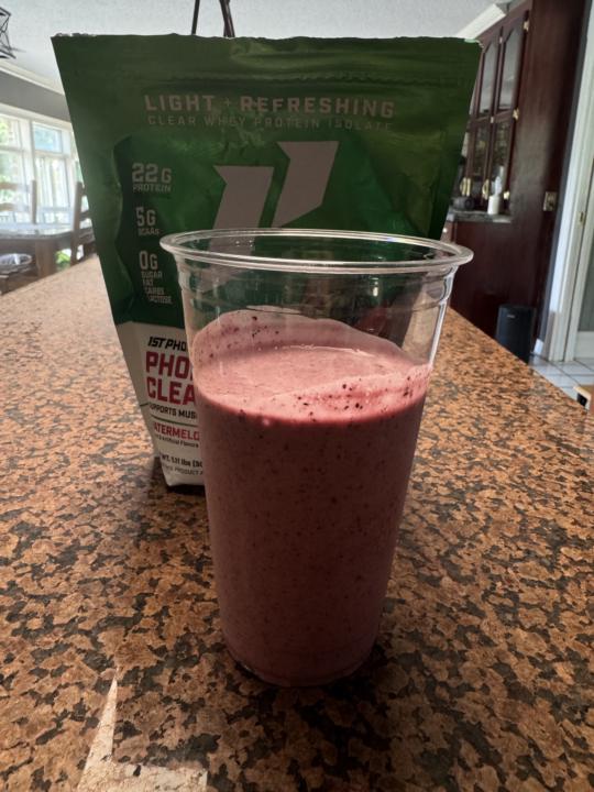 Summer Clear Flights.. Protein smoothie 