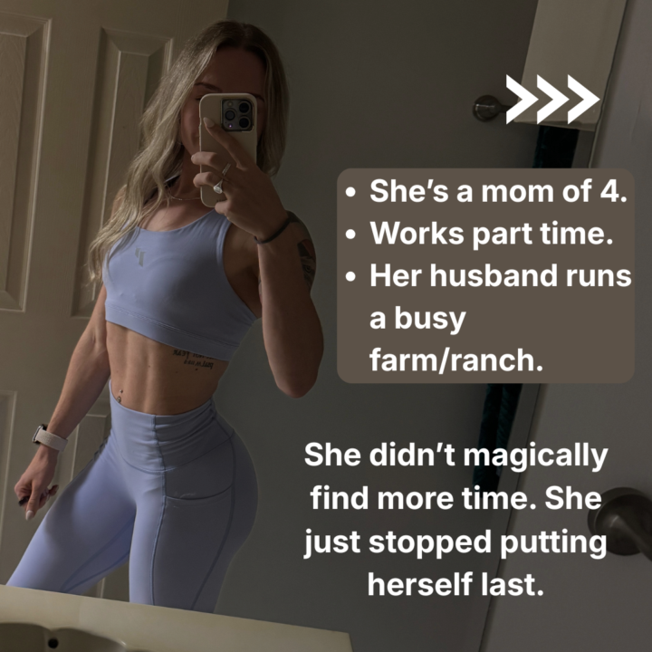 She told me something that I think a lot of moms need to hear… She didn’t magically create more time. 