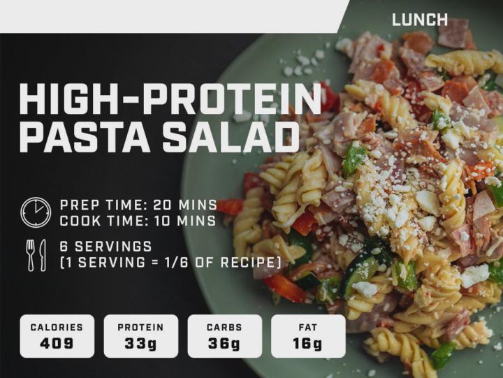 HIGH-PROTEIN PASTA SALAD