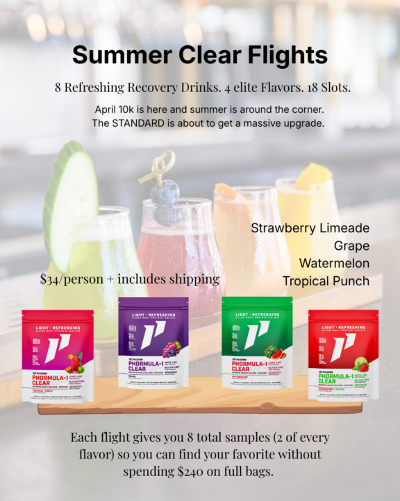  RECOVERY SHOULDN'T BE A CHORE. INTRODUCING THE SUMMER CLEAR FLIGHT.
