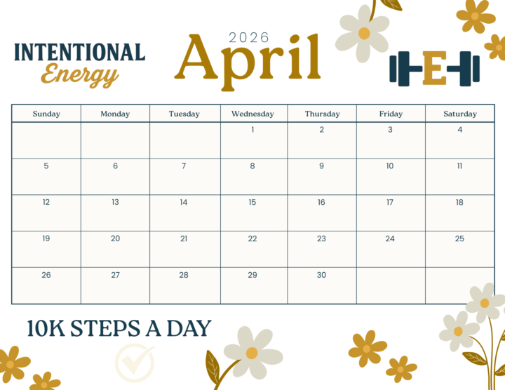 APRIL STANDARD: 10K STEPS A DAY — WHO’S IN?