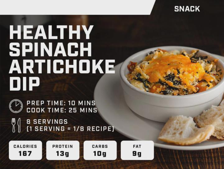 Healthy Spinach Artichoke Dip