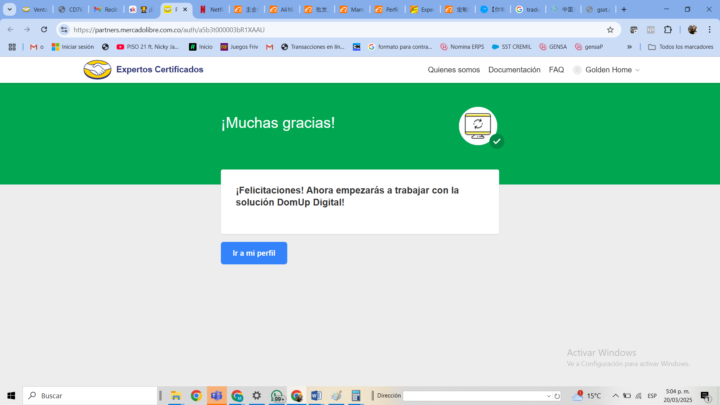 Vinculación Mercadolibre