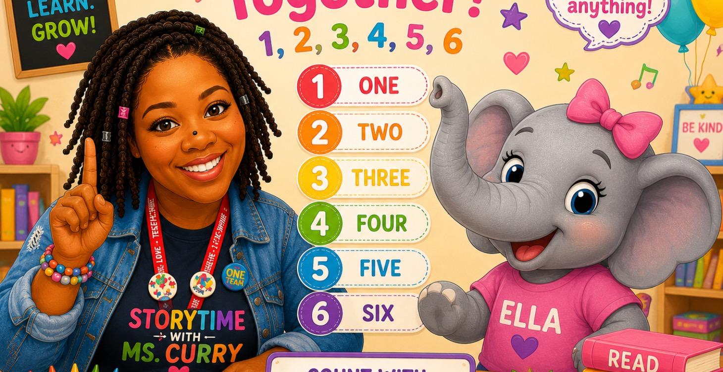 Learning Numbers with Ms. Curry 🔢🌈