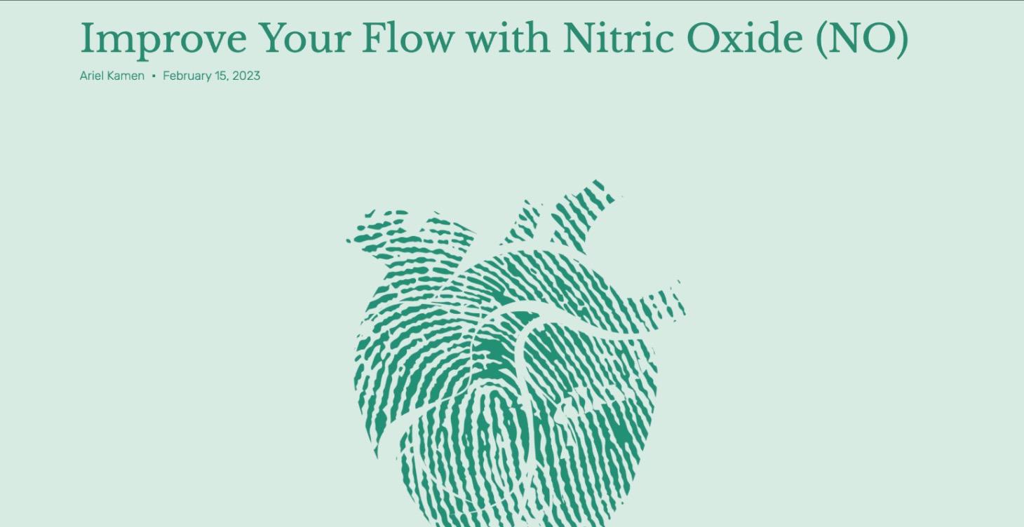 Improve Your Flow with Nitric Oxide