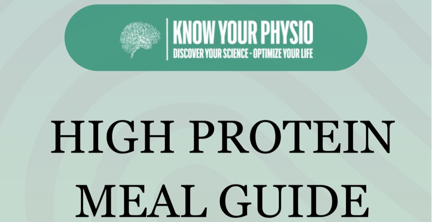 KYP HIGH PROTEIN MEAL GUIDE