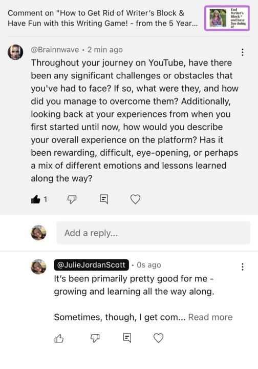 AI Generated Comment? Are you seeing theee?