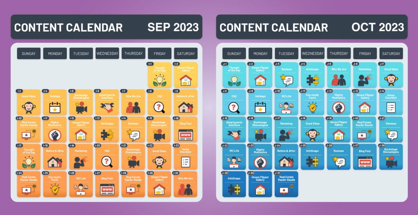 Social Media Domination Calendar Kit