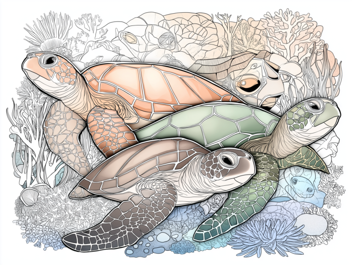 Sea Turtle for a school project.
