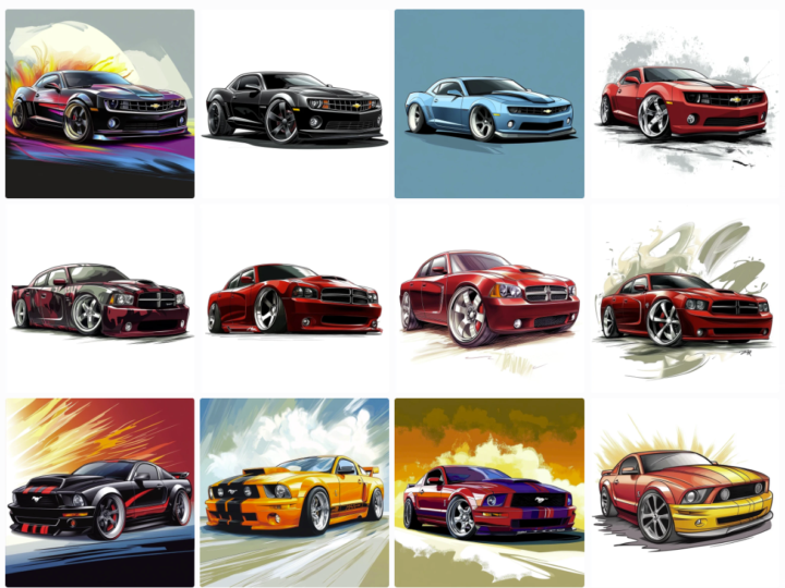 Quick Cartoon Car Graphics