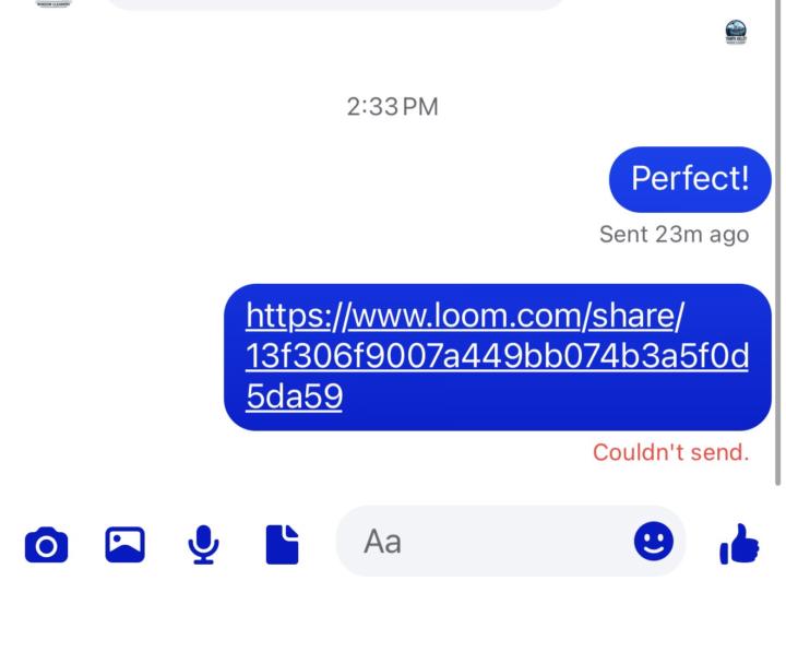 Can’t send messages 