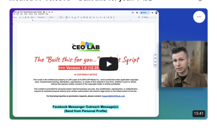 👀 I Spy... Voice A.I. Outreach Method?!?!