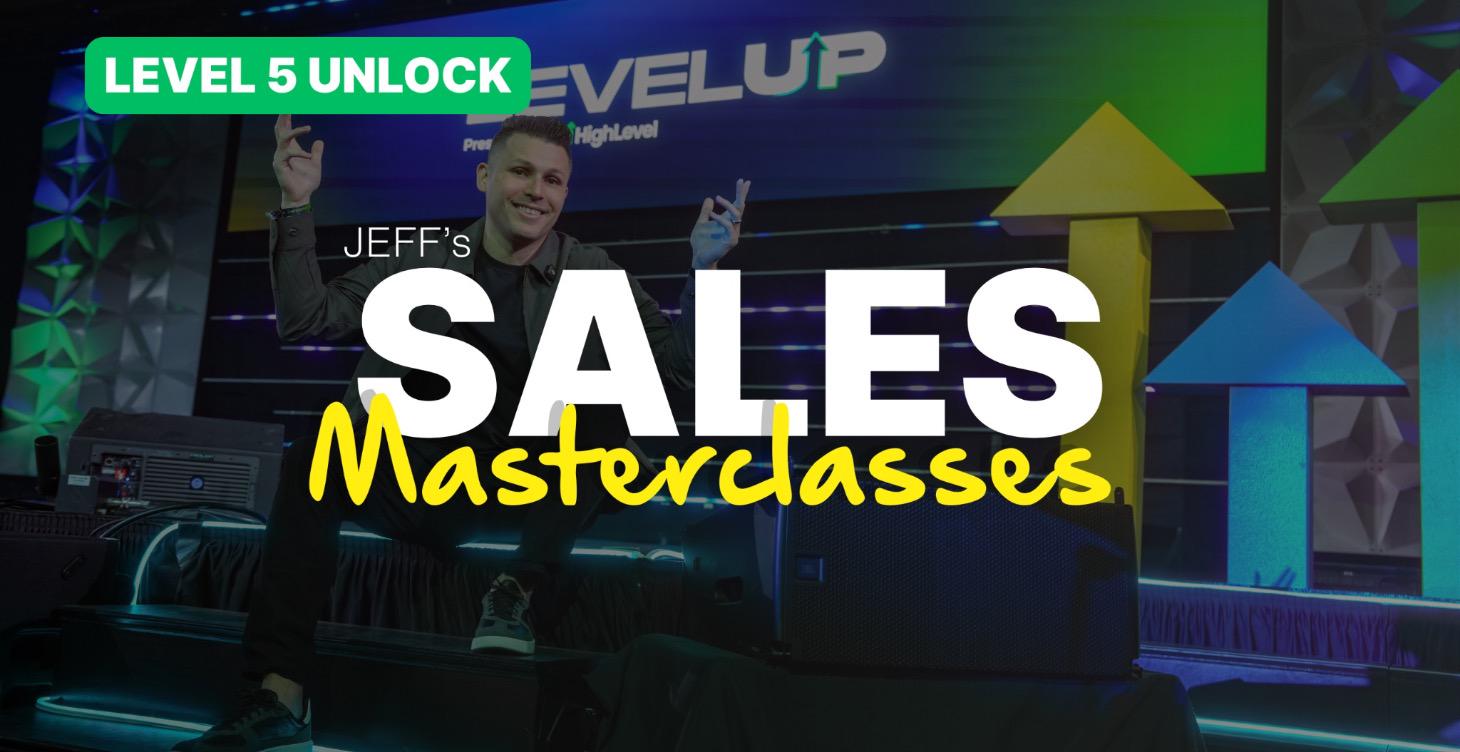 Jeff's Sales Masterclasses