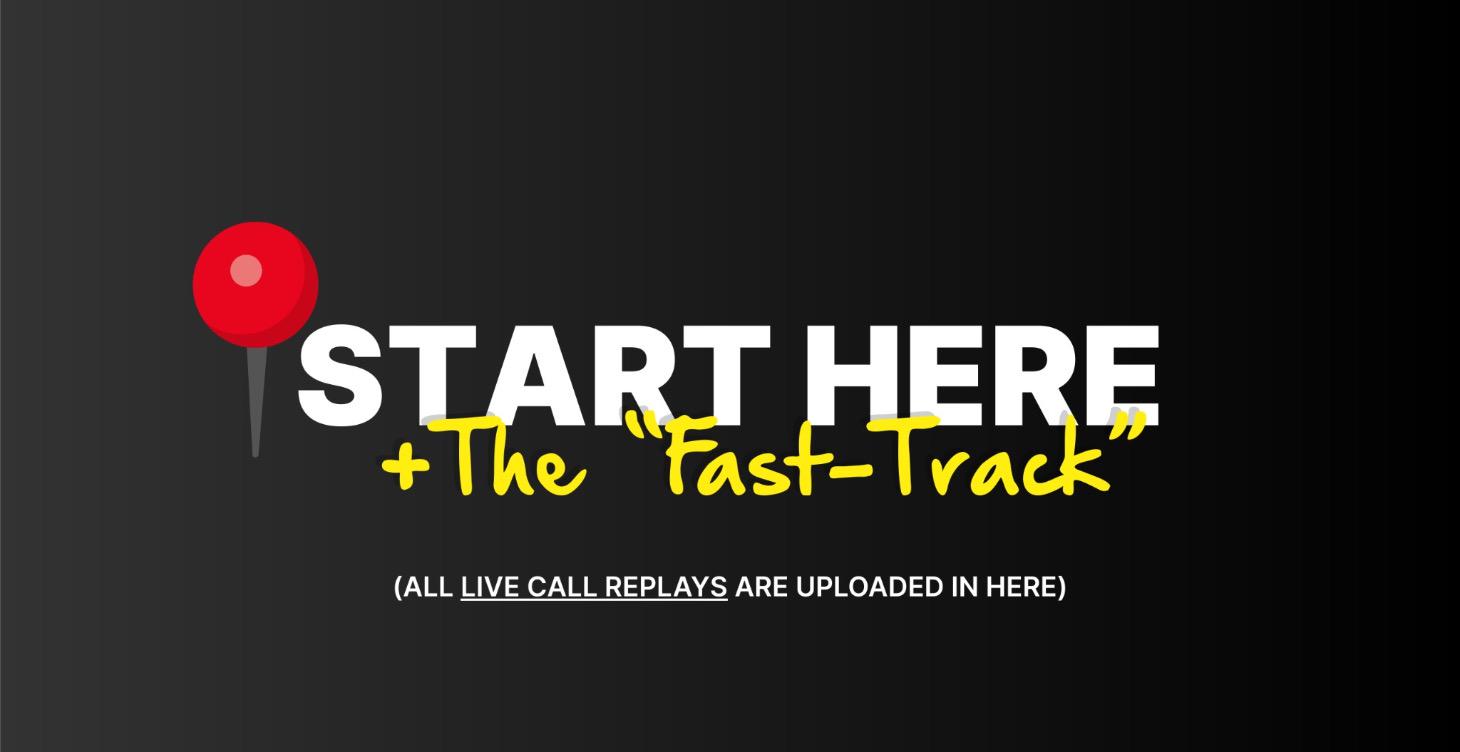 NEW Start Here + Live Call Replays