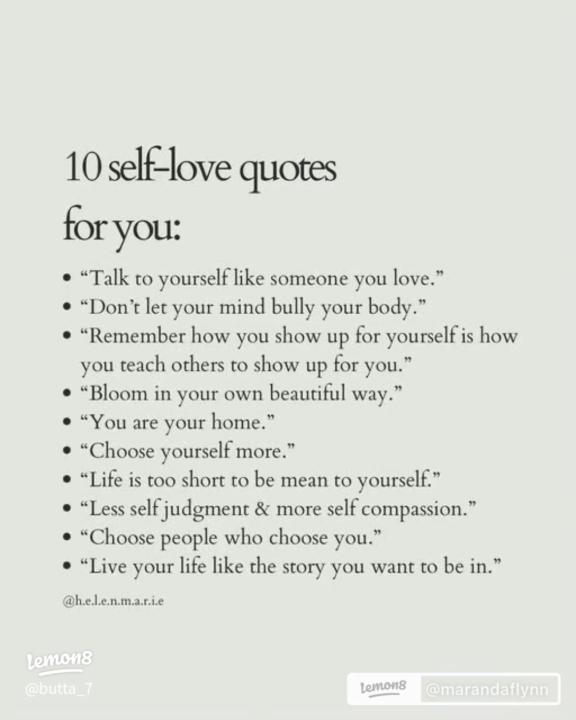 10 Self-love Quotes For You