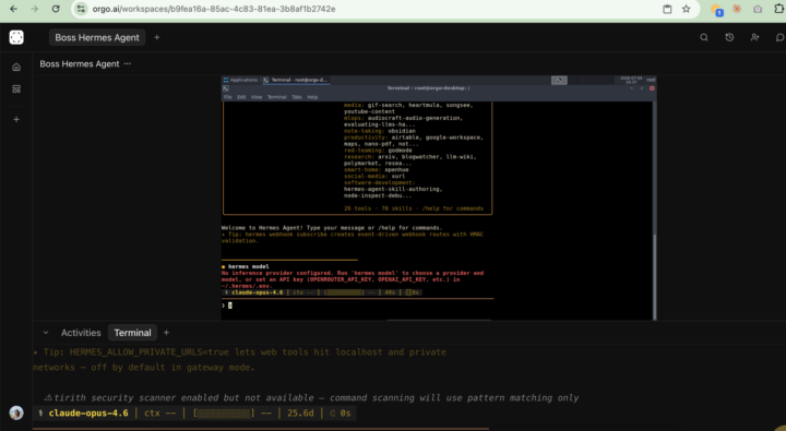 Signed up 3 day free trial. How to setup Hermes? Obsidian?