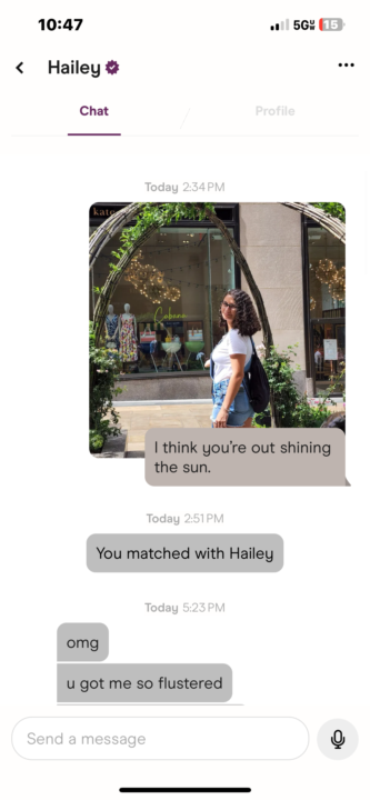 Got her number.