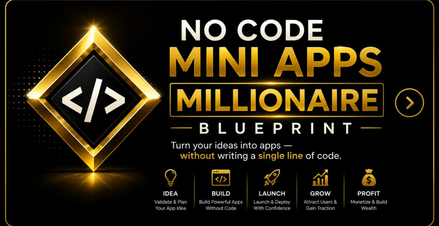 NO CODE MINI APPS MILLIONAIRE BLUEPRINT